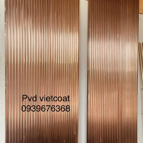 vách trang trí mạ pvd màu HL Rose